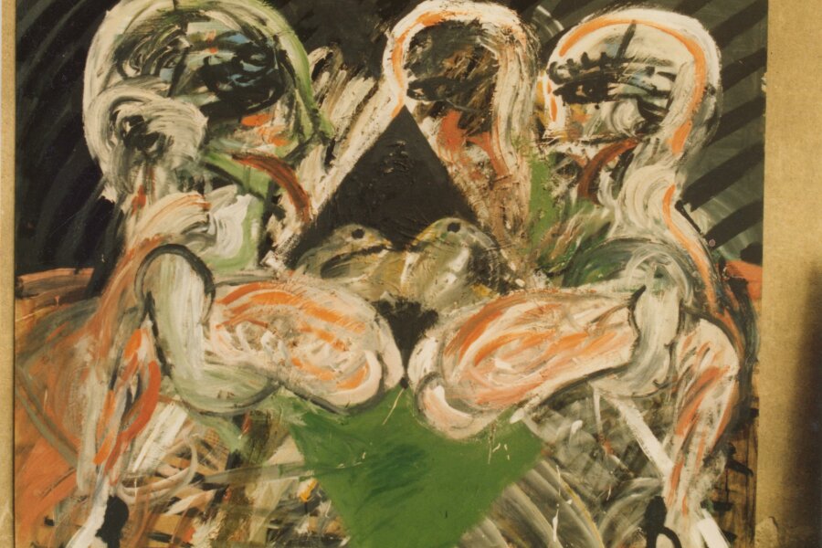 Petr Jedlička, bez názvu, 1988, 120x160 cm